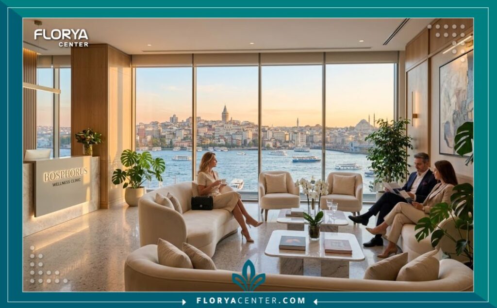 عيادة تجميل فاخرة مطلة على مضيق البوسفور في إسطنبول، الوجهة الأفضل للسياحة العلاجية وجراحات تجميل العيون في تركيا.