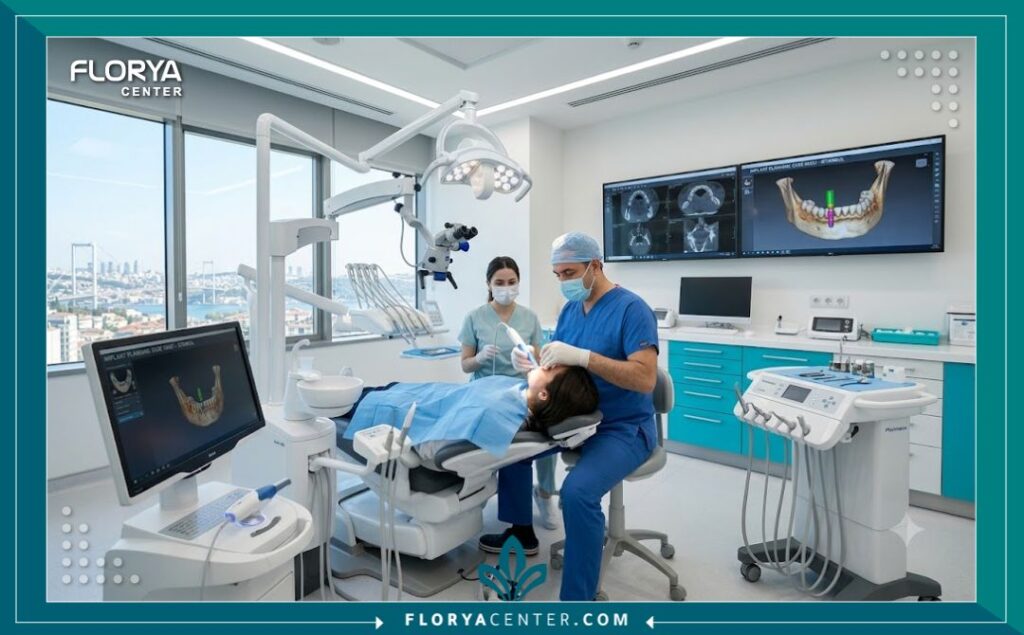 زراعة اسنان فورية في تركيا 4 غرفة عمليات معقمة ومجهزة بأحدث التقنيات الرقمية لعمليات زراعة الأسنان الفورية في تركيا