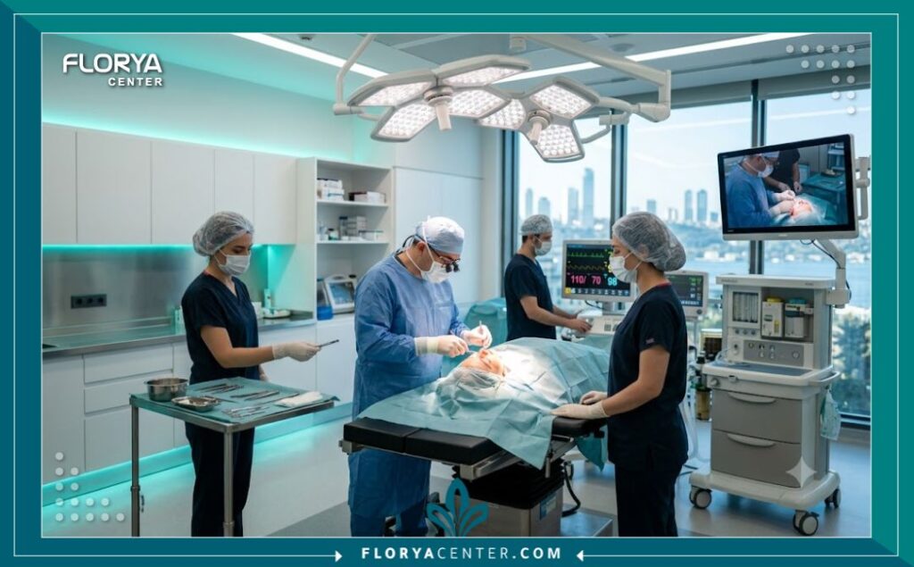 غرف العمليات والعيادات التجميلية المتطورة لإجراء جراحة الفوكسي آيز في اسطنبول