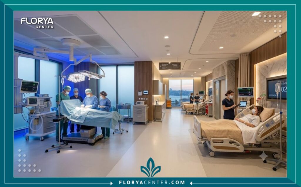 شد الجفون في اسطنبول 4 غرفة عمليات حديثة ومجهزة بأحدث التقنيات في مستشفى تجميل فاخر في اسطنبول لإجراء جراحات العيون.