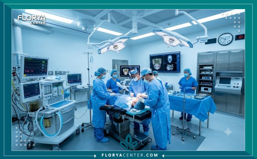 علاج بروز الفك في تركيا 4 غرفة عمليات حديثة ومجهزة بأحدث التقنيات لجراحة الفكين وتصحيح العضة في أفضل مستشفيات تركيا.