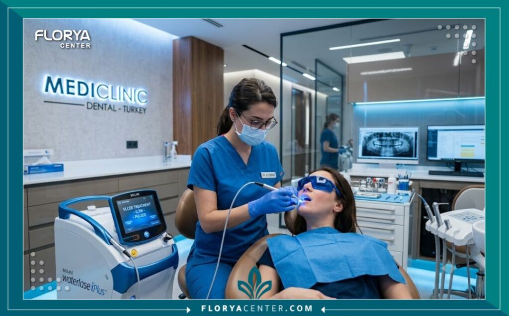 أحدث عيادات طب الفم في تركيا المجهزة بتقنيات الليزر لعلاج التقرحات الفموية نهائياً.