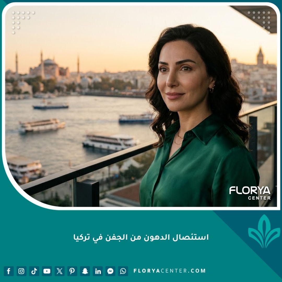 امرأة عربية جميلة ذات عيون مشرق وشابة مطلة على البوسفور بعد عملية استئصال الدهون من الجفن في تركيا بنجاح، تظهر ملامح وجه طبيعية ومنتعشة.