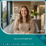 اسعار تقويم الاسنان في تركيا - صورة تعبيرية لابتسامة مشدودة بتقويم الأسنان الخزفي في مركز طبي متطور.
