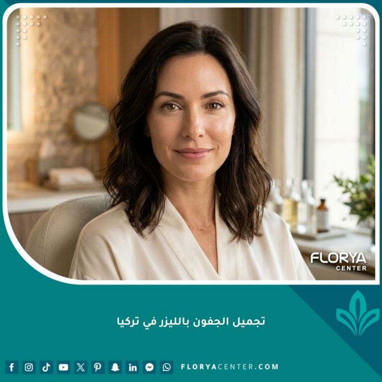 صورة مقربة لامرأة تتمتع بعيون جذابة بعد الخضوع لعملية تجميل الجفون بالليزر في تركيا لإبراز نتائج شد الترهلات بدون جراحة.