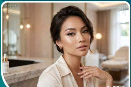 صورة مقربة لامرأة ذات عيون لوزية جذابة تبرز نتائج عملية تجميل العيون الدائرية وسحب العين في تركيا.
