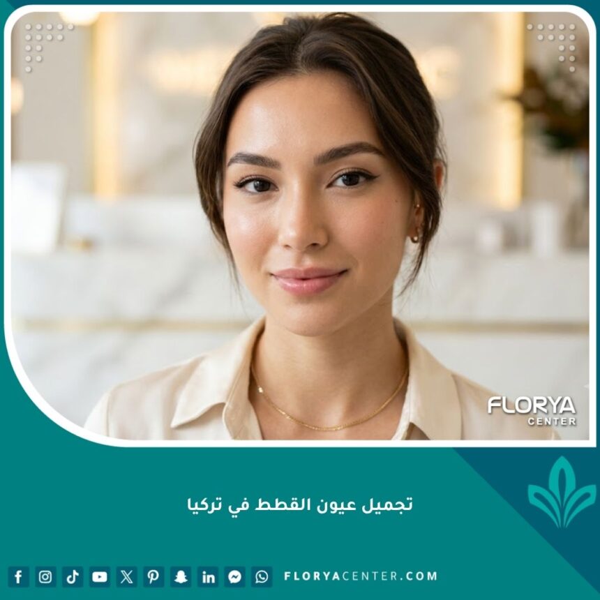 تجميل عيون القطط في تركيا 1 صورة مقربة تبرز جمال وجاذبية العيون بعد إجراء عملية تجميل عيون القطط في تركيا.