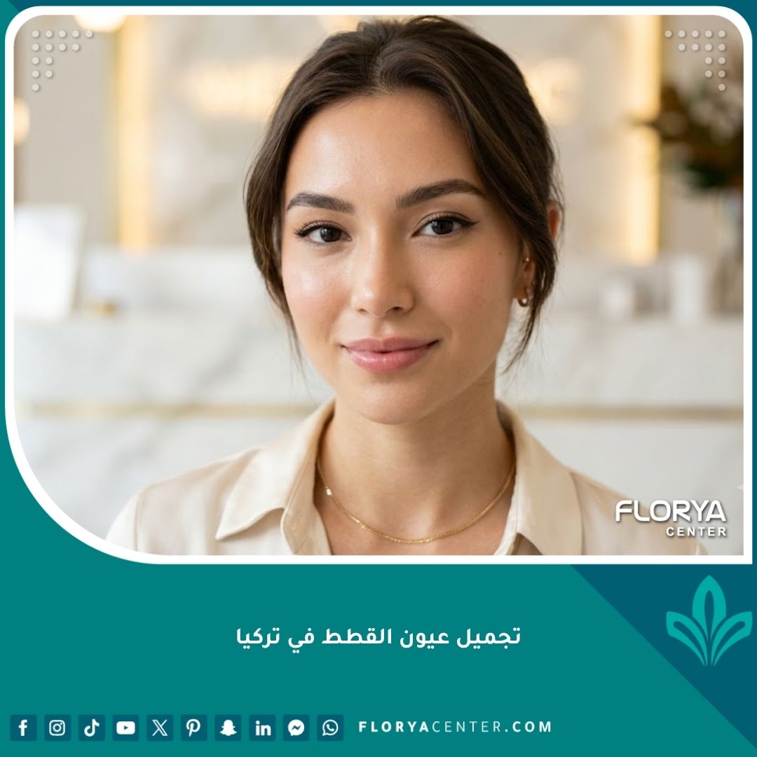 صورة مقربة تبرز جمال وجاذبية العيون بعد إجراء عملية تجميل عيون القطط في تركيا.
