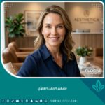 صورة مقربة لوجه امرأة تتمتع بعيون مشرقة وشابة كأفضل نتيجة لعملية تصغير الجفن العلوي.