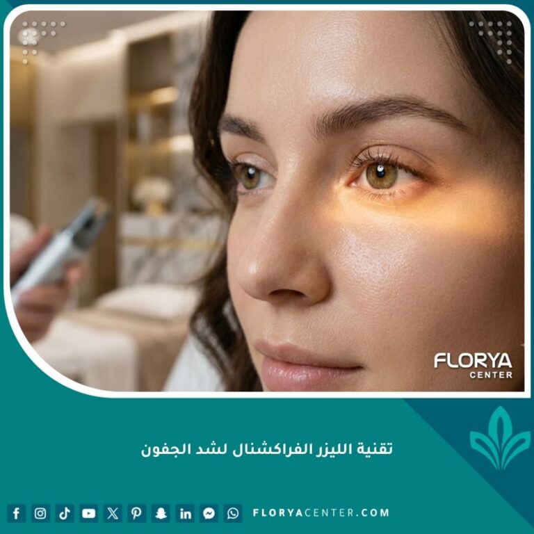 صورة مقربة توضح جمال ونضارة محيط العين بعد استخدام تقنية الليزر الفراكشنال لشد الجفون والتخلص من التجاعيد.