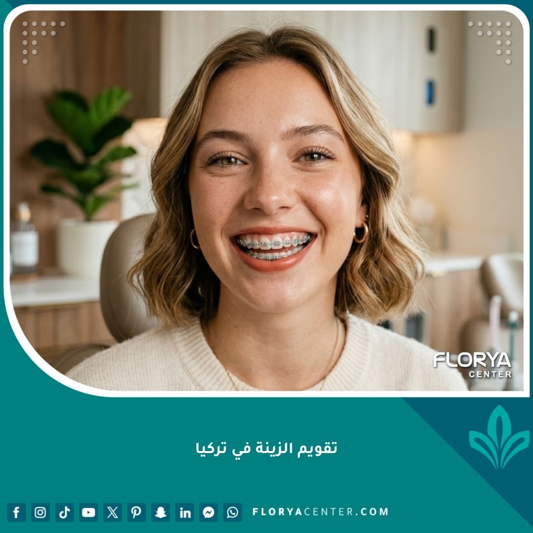فتاة تبتسم بثقة وتظهر تقويم الزينة في تركيا بألوان جذابة كجزء من الموضة العصرية.