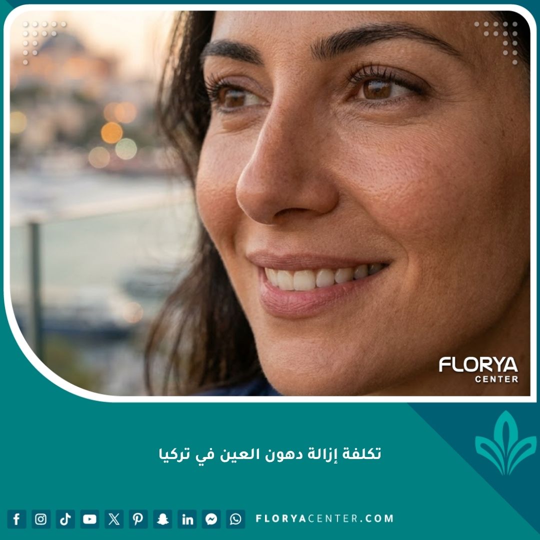 مظهر مشرق بعد عملية إزالة دهون الجفن السفلي في اسطنبول تركيا، تظهر العيون بدون انتفاخات.