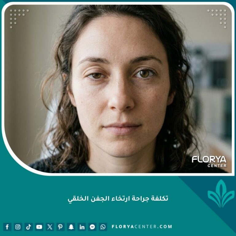 صورة مميزة مقارنة قبل وبعد تظهر تأثير ارتخاء الجفن الخلقي على شكل العين