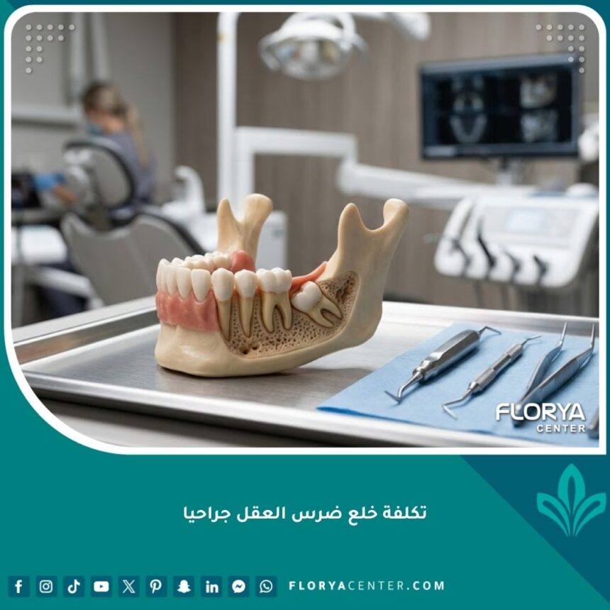 تكلفة خلع ضرس العقل جراحياً في عيادة أسنان متطورة