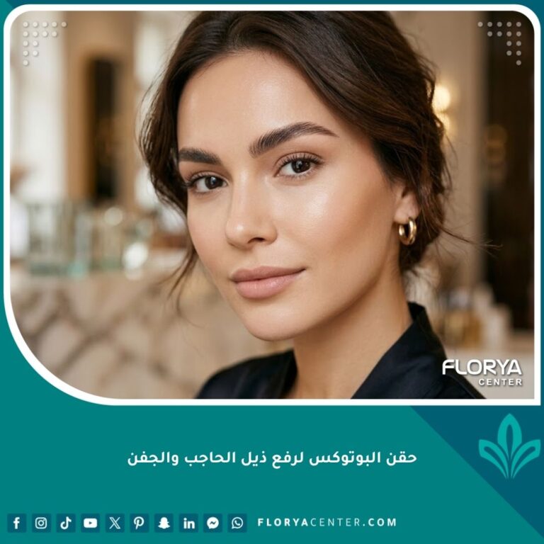 صورة مقربة تبرز جمال العين ورفع ذيل الحاجب بعد حقن البوتوكس بدون جراحة للحصول على إطلالة شبابية.