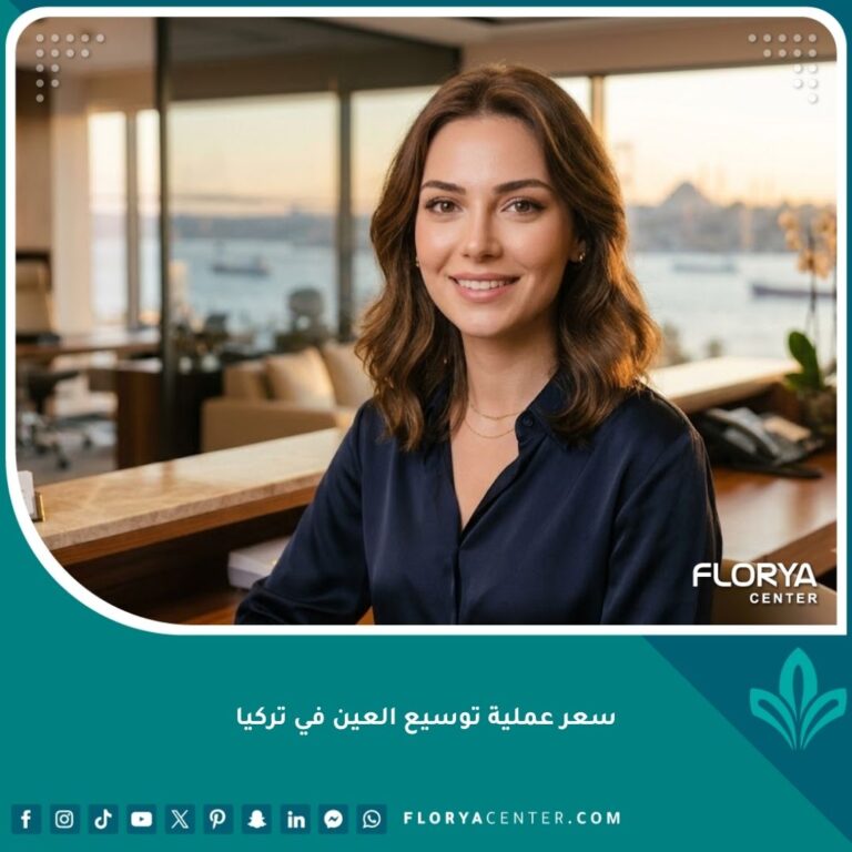 صورة قريبة سينمائية تظهر عيون امرأة مشرقة ومحددة بعد عملية توسيع العين في إسطنبول، تركيا.