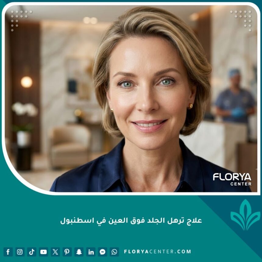 علاج ترهل الجلد فوق العين في اسطنبول 1 امرأة تتمتع بمظهر عيون شابة ومشدودة بعد علاج ترهل الجلد فوق العين في اسطنبول.