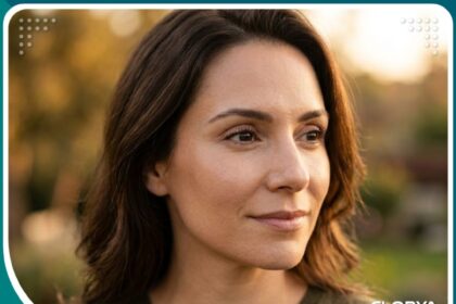 صورة سينمائية تظهر عيون امرأة متعافية بعد عملية شد الجفون الناجحة، تبرز علامات نجاح عملية الجفون مثل التماثل والنتيجة الطبيعية والمظهر المشدود.