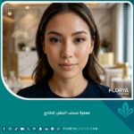 صورة مقربة تبرز جمال وجاذبية العيون اللوزية بعد الخضوع لعملية سحب الجفن للخارج وتقنية الفوكسي آيز.