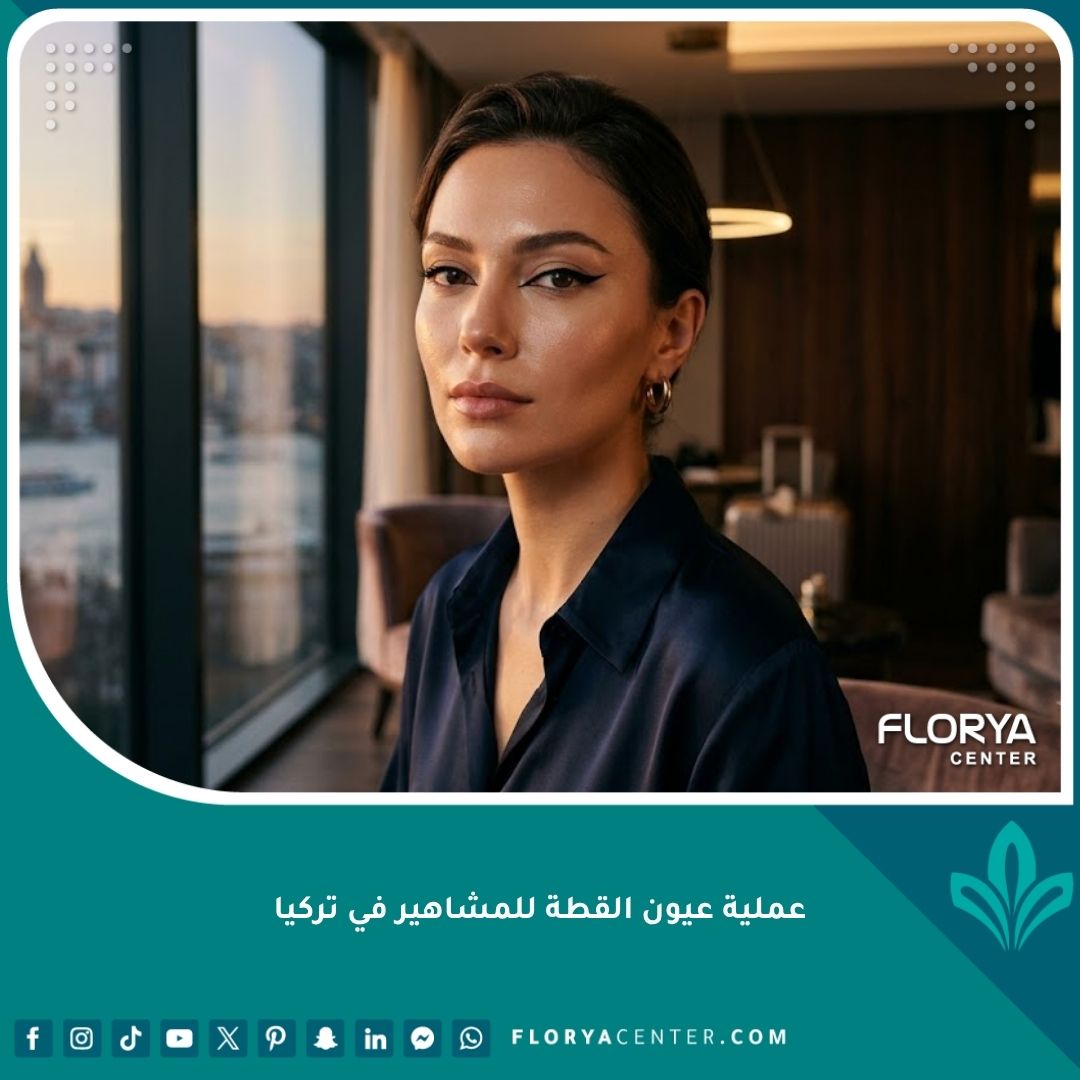 نموذج لعملية عيون القطة للمشاهير في تركيا، تظهر مظهر السحب القوي للأعلى والنظرة الجذابة.