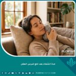 مريض يرتاح في المنزل ويضع كمادات ثلج لتخفيف التورم خلال مدة الشفاء بعد خلع ضرس العقل.