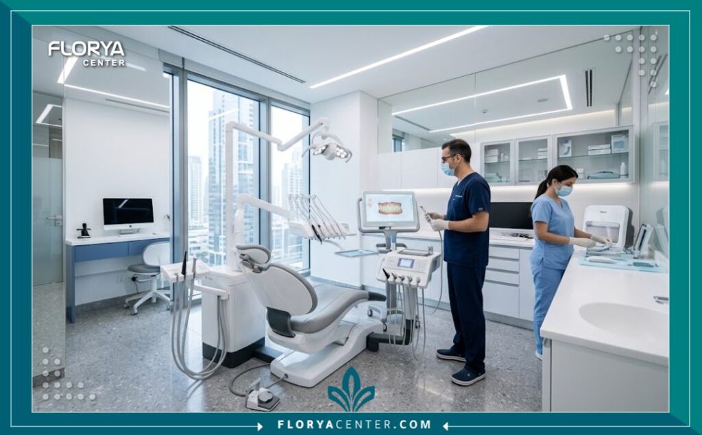 أحدث الأجهزة الطبية داخل أفضل مركز لتجميل الأسنان وابتسامة هوليود في اسطنبول.