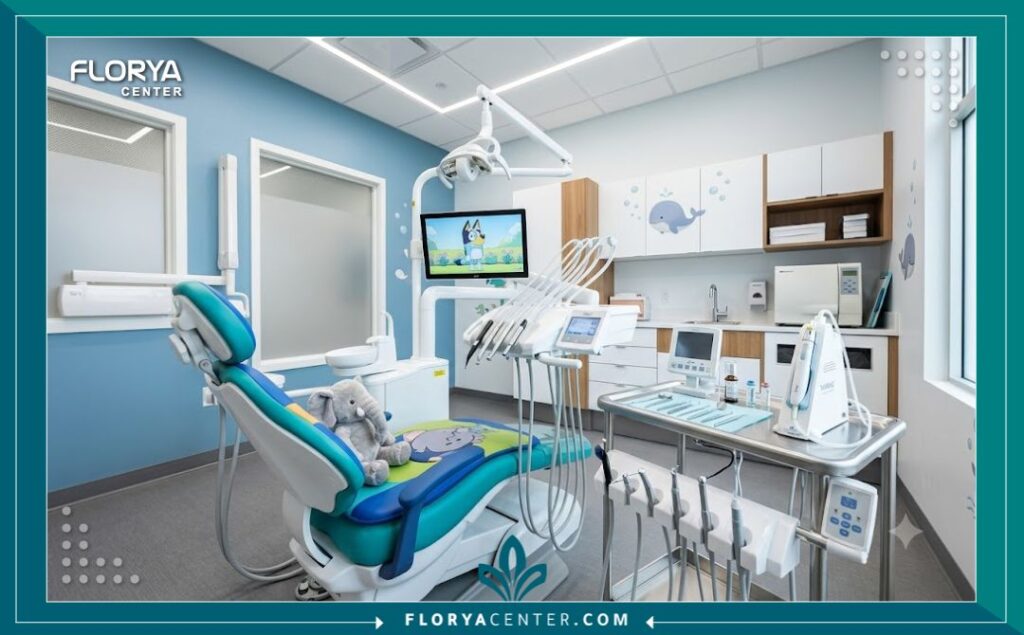 عيادة أسنان للأطفال مجهزة بأحدث تقنيات التخدير الموضعي لضمان بيئة آمنة عند إعطاء بنج الاسنان للاطفال.