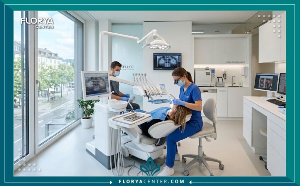 غرفة عمليات وعيادة أسنان مجهزة بأحدث التقنيات لضمان أعلى معايير الجودة والتعقيم.