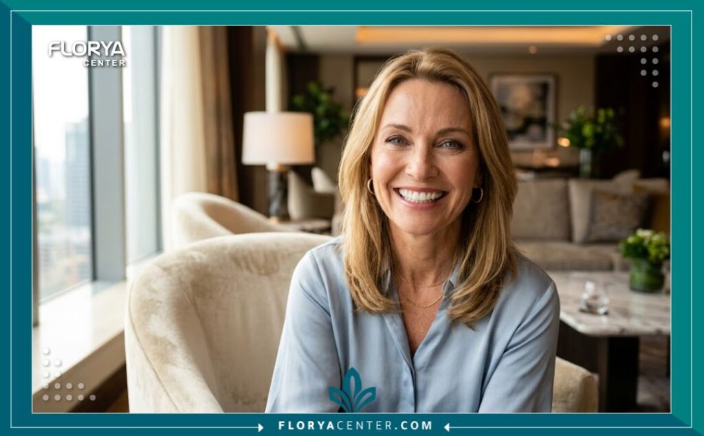 تكلفة تذاكر وسكن لزراعة الاسنان 5 ابتسامة طبيعية ومشرقة لمريض بعد نجاح عملية زراعة الأسنان وخلال فترة الإقامة والاستجمام.