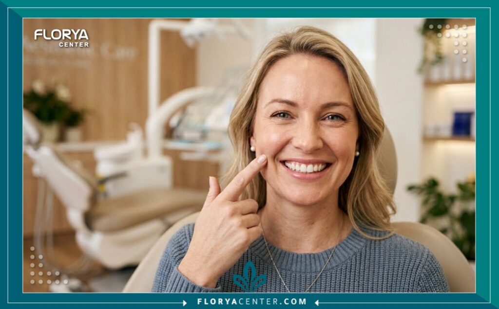 مريض يتمتع بابتسامة متناسقة بعد نجاح عملية رفع الجيب الفكي وزراعة الأسنان في تركيا.