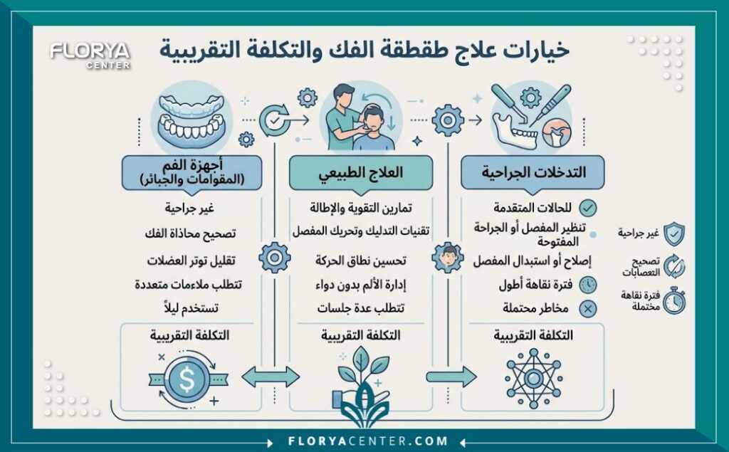 تكلفة علاج طقطقة الفك في تركيا 2 - تكلفة علاج طقطقة الفك في تركيا تسبب صوت طقطقة الفك المزعج ألماً شديداً يمنعك من تناول الطعام براحة. تبدأ تكلفة علاج طقطقة الفك في تركيا (TMJ Treatment Cost in Turkey) من مستويات مناسبة جداً مقارنة بالدول الأوروبية. يوجهك مركز فلوريا نحو العلاج الطبي الدقيق لحماية مفصلك الصدغي بأعلى جودة.