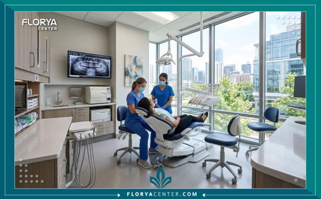 حجز موعد طبيب اسنان واتساب 4 عيادة طب أسنان فخمة ومجهزة بأحدث التقنيات جاهزة لاستقبالك بعد حجز موعد طبيب اسنان واتساب.