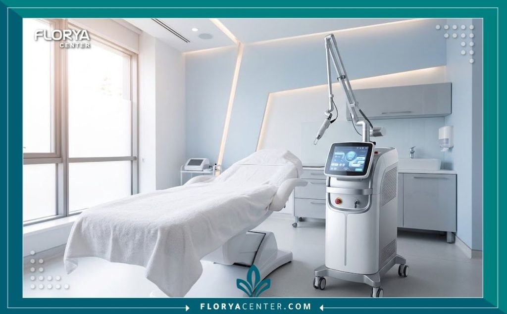 غرفة عمليات حديثة ومجهزة بأحدث أجهزة شد الترهلات العميقة بالليزر الداخلي في مستشفى تجميل متقدم.
