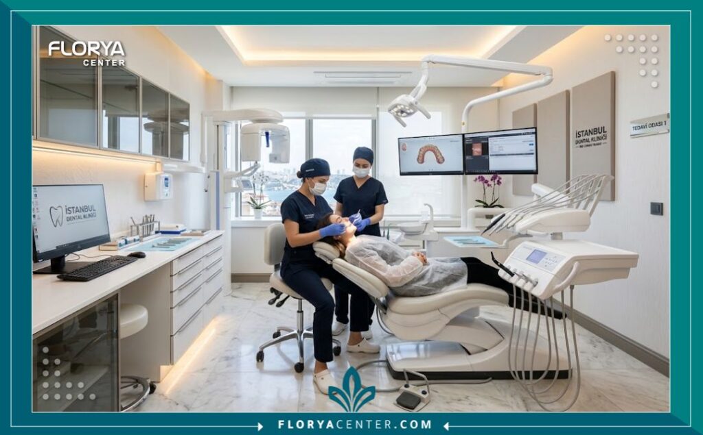 غرفة عمليات مجهزة بأحدث تقنيات طب الأسنان في أفضل عيادات تركيب الزيركون في تركيا.