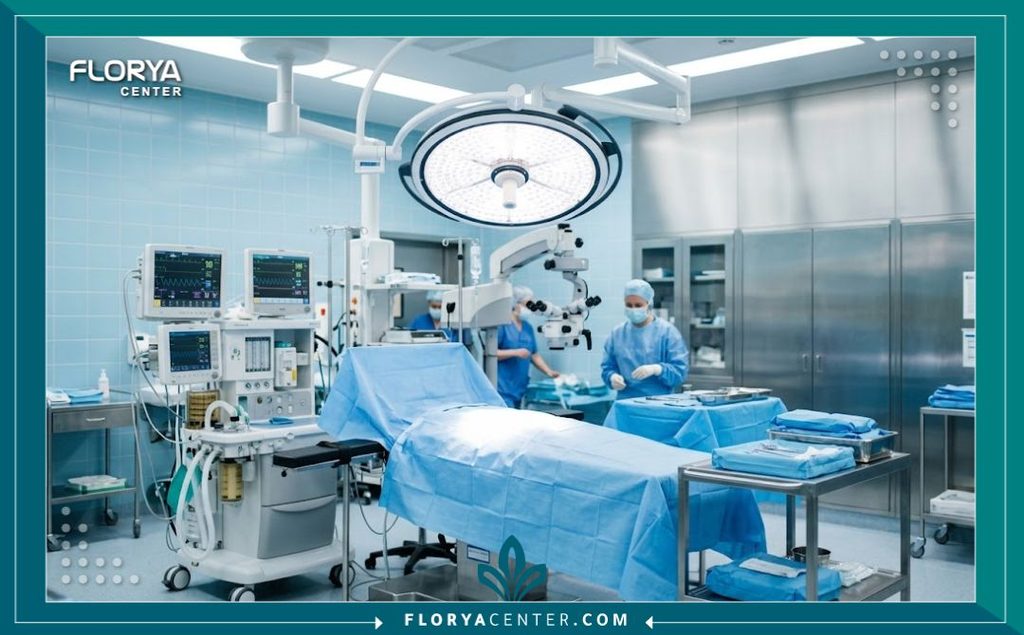 عملية شد الأطراف السفلية 4 غرفة عمليات حديثة ومعقمة مجهزة بأحدث التقنيات لإجراء جراحة شد الجزء السفلي من الجسم بأمان.