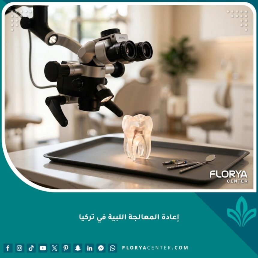 إعادة المعالجة اللبية في تركيا باستخدام أحدث أجهزة الميكروسكوب الطبي في عيادات الأسنان.