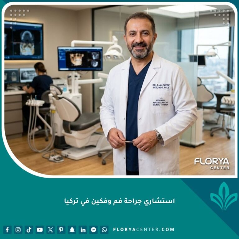 أفضل استشاري جراحة فم وفكين في تركيا داخل عيادة حديثة ومجهزة.
