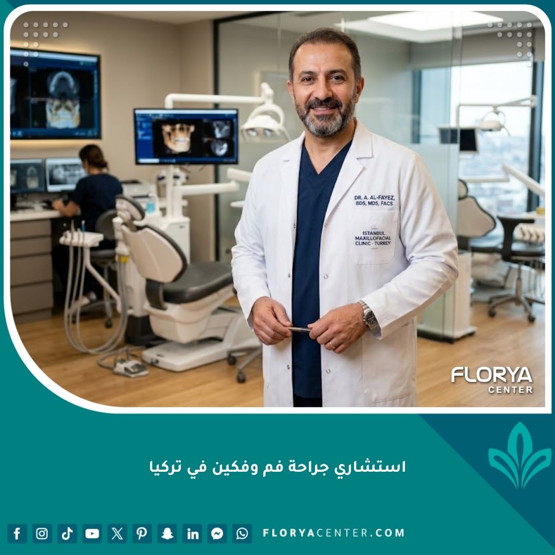 أفضل استشاري جراحة فم وفكين في تركيا داخل عيادة حديثة ومجهزة.