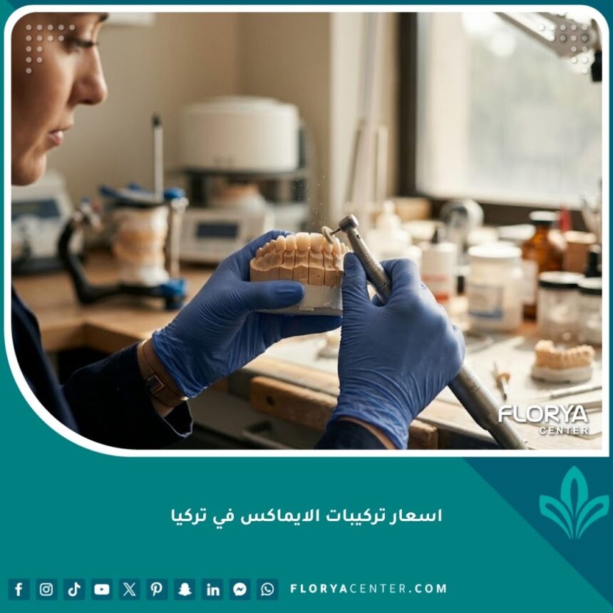 اسعار تركيبات الايماكس في تركيا لتيجان الأسنان عالية الشفافية والجمال.