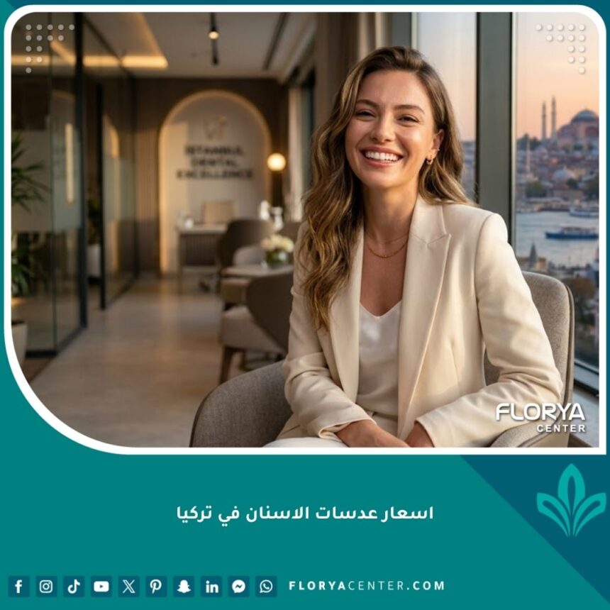 امرأة بابتسامة هوليود جذابة تعكس جودة وجمال عدسات الأسنان في تركيا