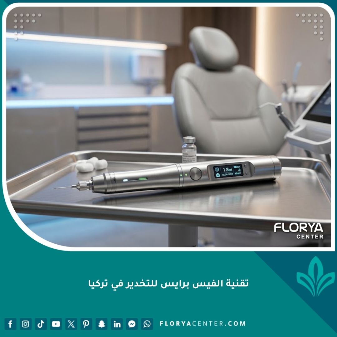 تقنية الفيس برايس للتخدير الموضعي بدون ألم في أحدث عيادات الأسنان في تركيا.