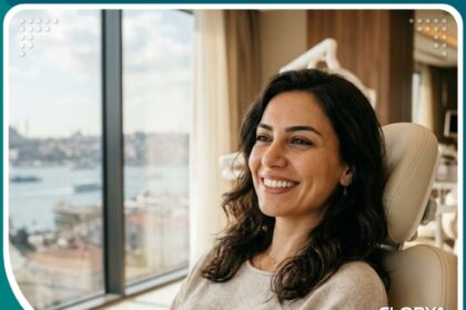 ابتسامة صحية ومشرقة بعد نجاح عملية جراحة وخياطة اللثة في أفضل عيادات تركيا.