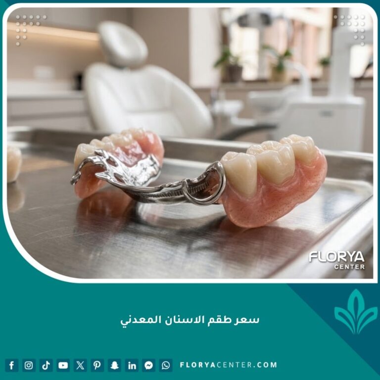 صورة عالية الجودة توضح تفاصيل وشكل طقم الأسنان المعدني الكروم كوبالت المتين والمريح.