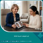 طبيب جراحة تجميل خبير يناقش خيارات عملية شد الترهلات الدرجة الثالثة مع مريض في عيادة حديثة ومجهزة.
