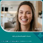 ابتسامة هوليود مثالية وجذابة بعد تركيب عدسات الفينير للاسنان في تركيا لتجميل الواجهة الأمامية.