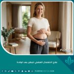 امرأة تتمتع ببطن مسطح ومشدود بعد نجاح علاج الانفصال العضلي للبطن بعد الولادة والتخلص من بروز الكرش.