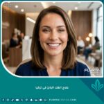 صورة لابتسامة واثقة وتناسق في ملامح الوجه بعد نجاح علاج الفك البارز في تركيا.
