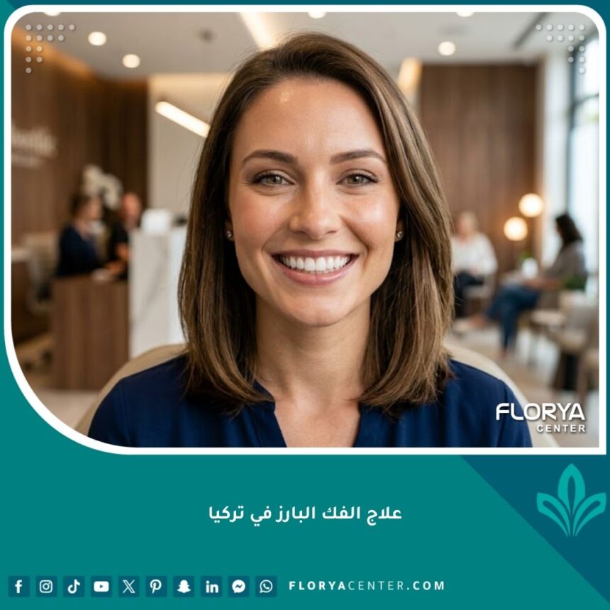 صورة لابتسامة واثقة وتناسق في ملامح الوجه بعد نجاح علاج الفك البارز في تركيا.