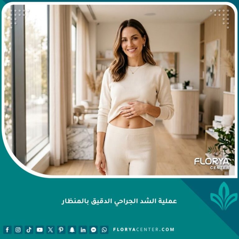 نتيجة عملية الشد الجراحي الدقيق بالمنظار للبطن للحصول على قوام مشدود وعضلات قوية.