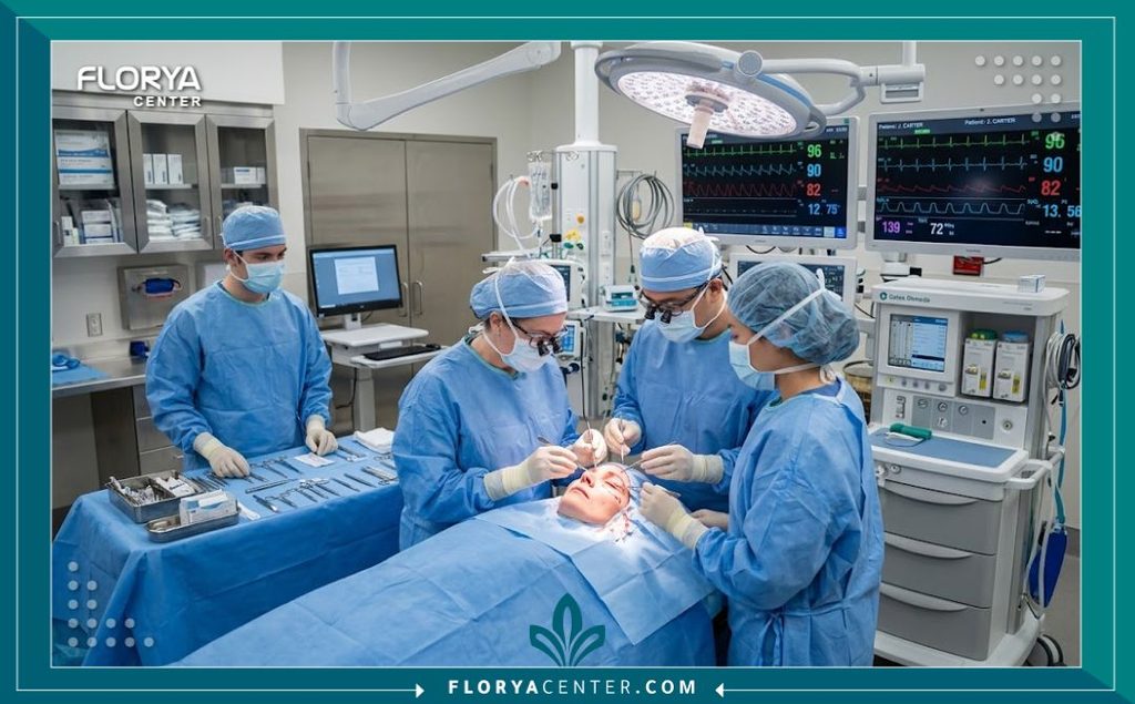 تقنية الشد الداخلي للأنسجة العميقة (Deep Tissue Suspension) 4 غرفة عمليات حديثة ومجهزة بالكامل لإجراء جراحة الشد الداخلي للأنسجة العميقة بأعلى معايير الأمان والتعقيم.